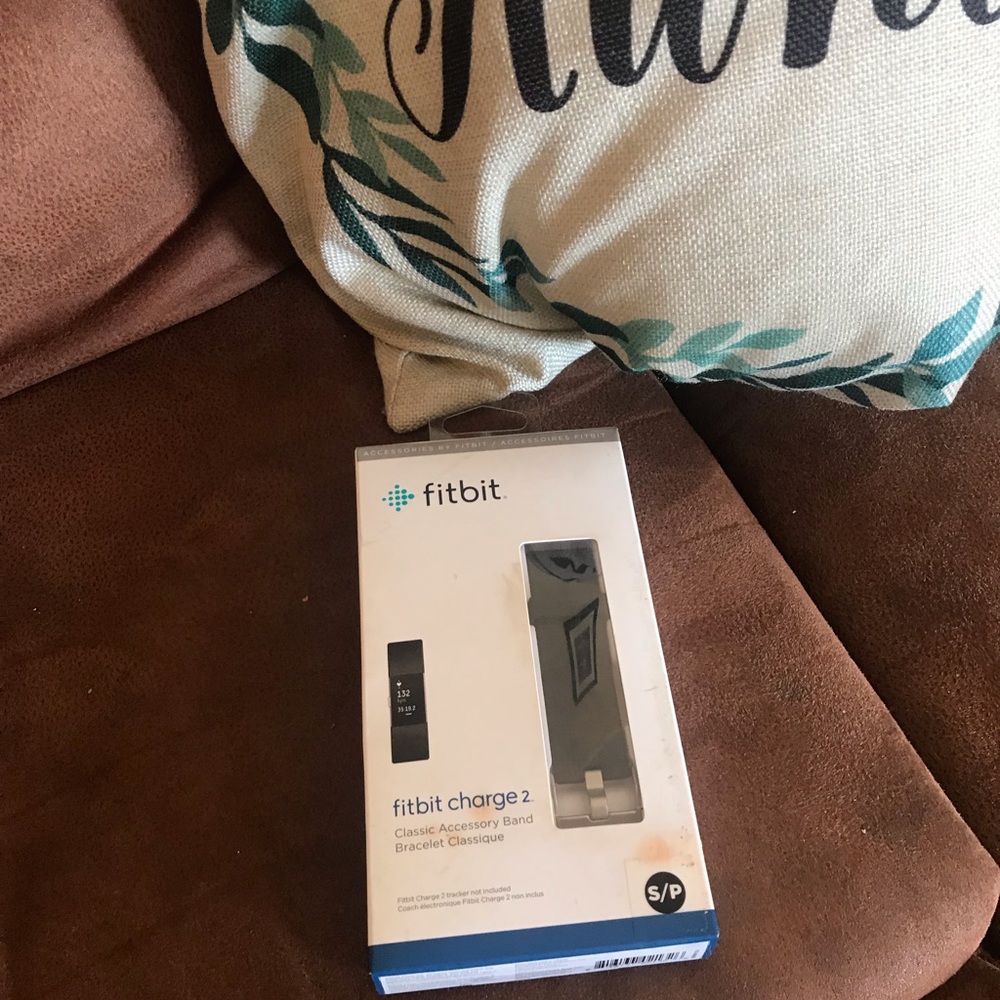 Fitbit Charge 2 bracelet. Box a little dirty.
